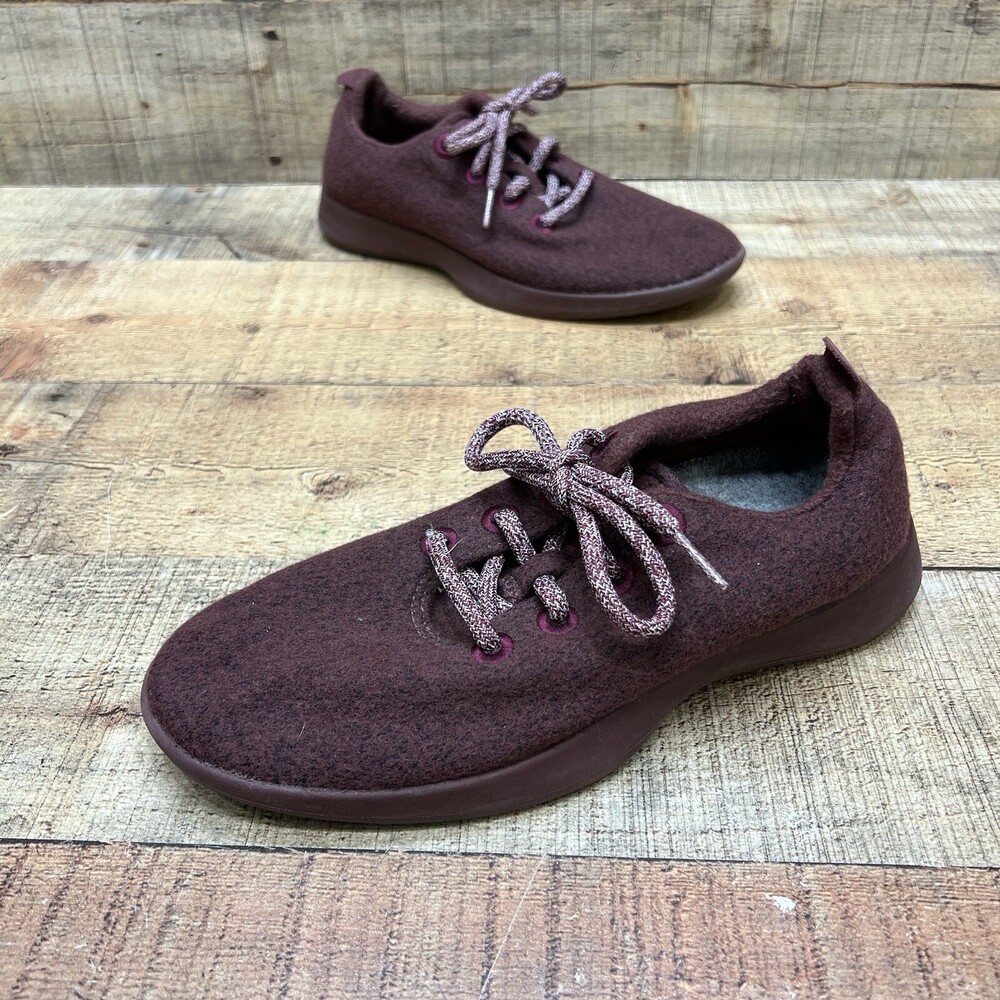 Allbirds WR Wool Runners Womens Maroon Shoes Size 8